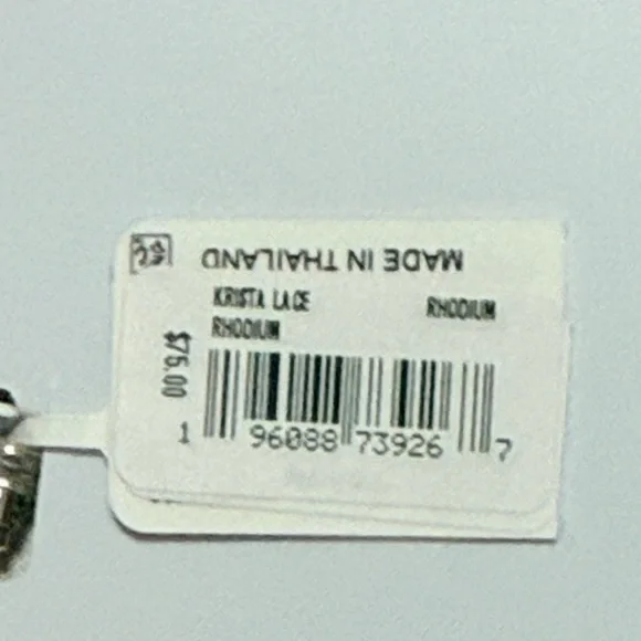 NWT Kendra Scott Krista Lace Silver Huggie Earrings - Picture 8 of 8